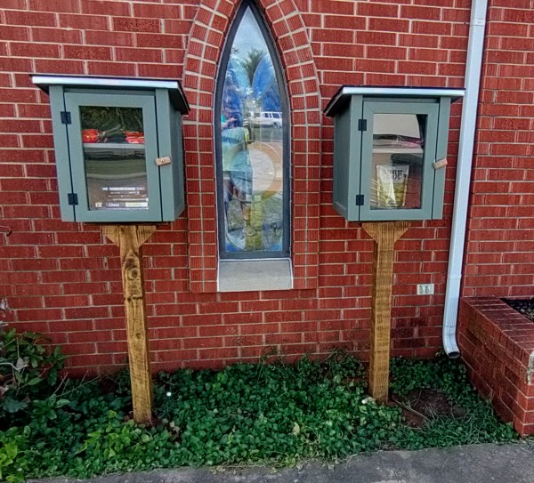 Little Free Library and Food Pantry at Episcopal Church of the Redeemer, Oklahoma City
