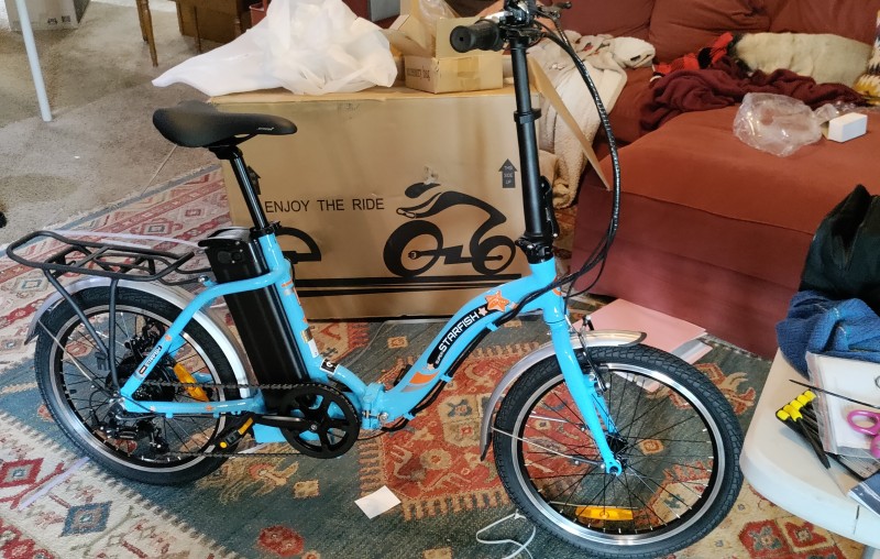 Ecotric Starfish ebike assembled