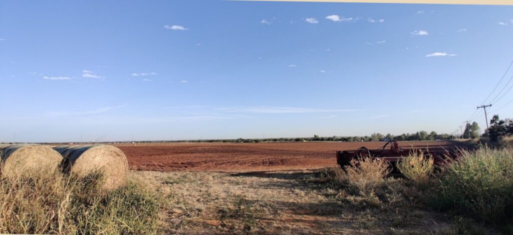 freshly plowed field, east of Piedmont, OK in Canadian County, Oklahoma